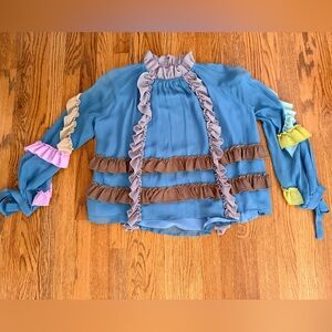 Cynthia Rowley ruffle top